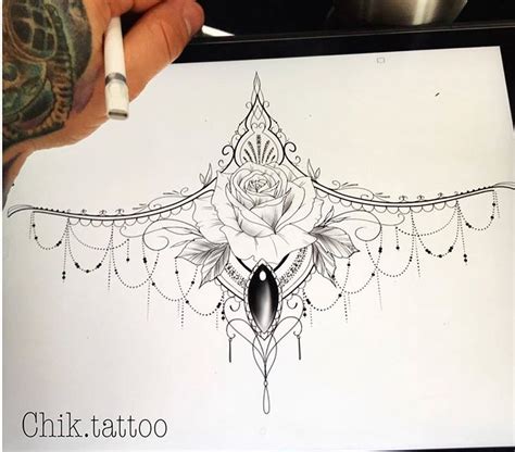 sternum tattoo between breast|The Ultimate Guide to Sternum Tattoos: Design Ideas and。